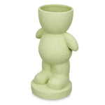 Figurine Décorative Orange Dolomite 19 x 31 x 15 cm (4 Unités) Vase Bigbuy