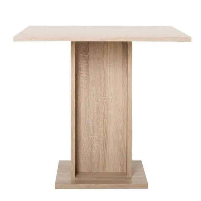 GUSTAVE Table a manger carrée de 2 a 4 personnes classique décor chene - L 80 x l 80 cm Mamm