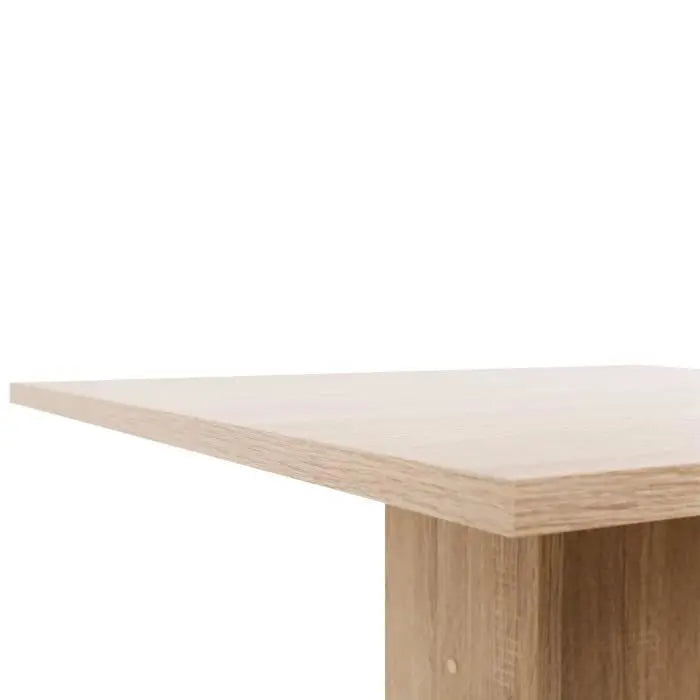 GUSTAVE Table a manger carrée de 2 a 4 personnes classique décor chene - L 80 x l 80 cm Mamm