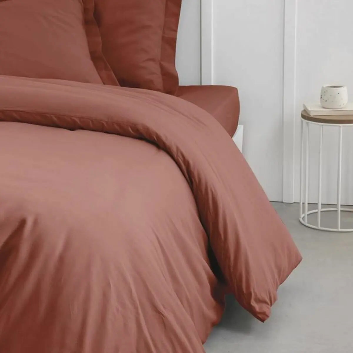 Housse de Couette TODAY Essential Terre cuite 220 x 240 cm Mamm