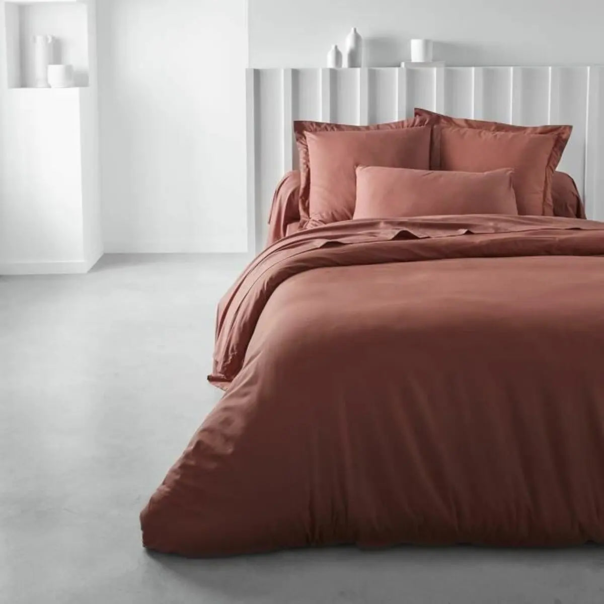 Housse de Couette TODAY Essential Terre cuite 220 x 240 cm Mamm
