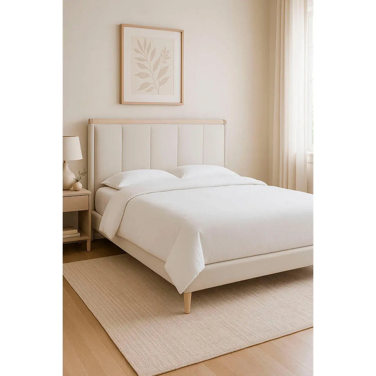 Lit Home ESPRIT Gris clair 196 x 223 x 135 cm Mamm