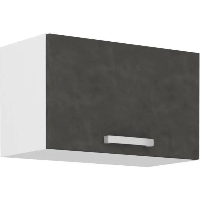 Meuble hotte porte basculante - Gris mat - L 60 x 31,6 x H 36 cm - LASSEN Mamm