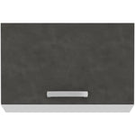 Meuble hotte porte basculante - Gris mat - L 60 x 31,6 x H 36 cm - LASSEN Mamm