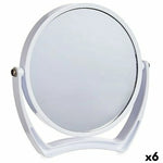 Miroir Grossissant Blanc Verre Plastique 19 x 18,7 x 2 cm (6 Unités) Mamm