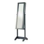 Miroir Porte-bijoux Gris Bois MDF (36 x 140 x 36,5 cm) Mamm