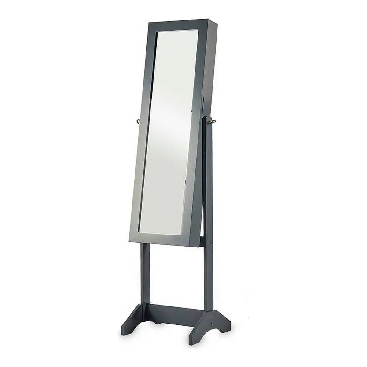 Miroir Porte-bijoux Gris Bois MDF (36 x 140 x 36,5 cm) Mamm