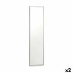 Miroir mural 30 x 120 cm Argenté Bois MDF (2 Unités) Mamm