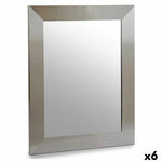 Miroir mural Argenté Bois Verre 39 x 1,5 x 49 cm (6 Unités) Mamm