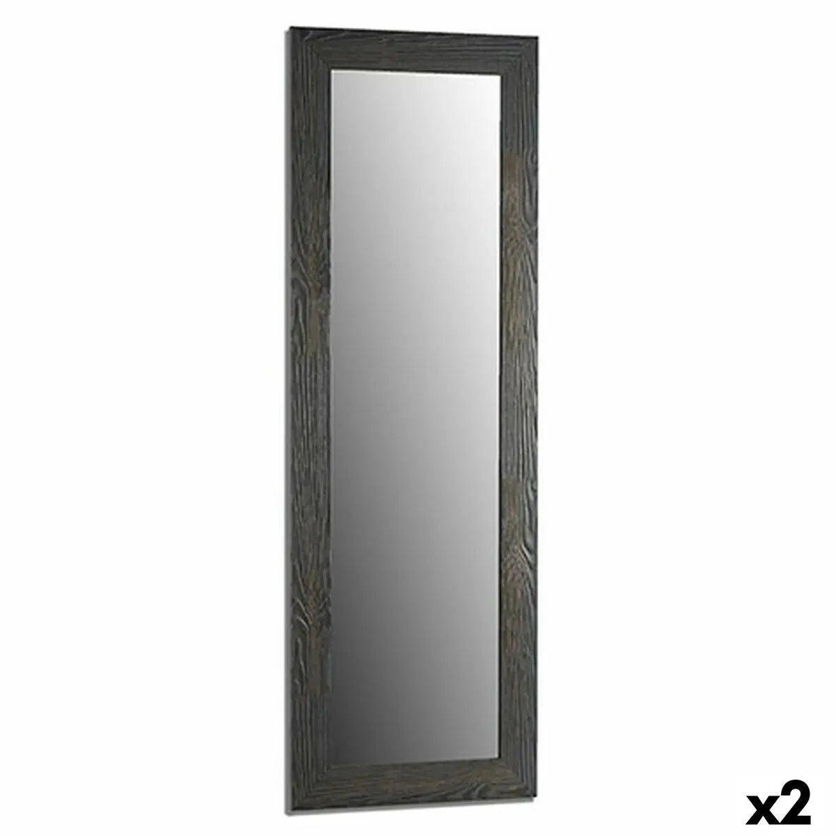 Miroir mural Gris Bois verre 46 x 136 x 2 cm (2 Unités) Mamm