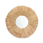 Miroir mural Marron verre herbe 110 x 110 x 3 cm Mamm