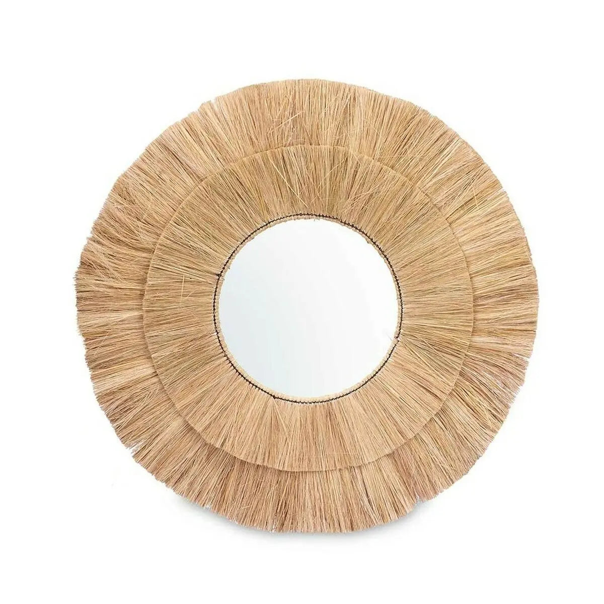 Miroir mural Marron verre herbe 110 x 110 x 3 cm Mamm