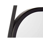 Miroir mural Noir Verre Cuir Synthétique 43 x 65 x 3 cm (4 Unités) Mamm