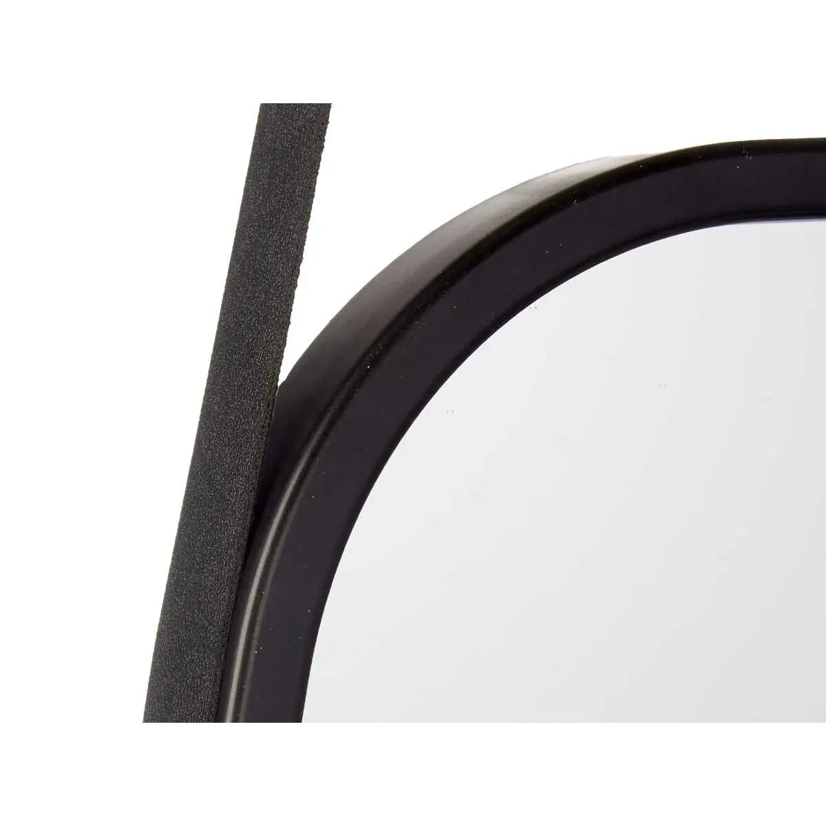 Miroir mural Noir Verre Cuir Synthétique 43 x 65 x 3 cm (4 Unités) Mamm