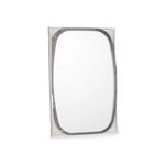 Miroir mural Noir Verre Cuir Synthétique 43 x 65 x 3 cm (4 Unités) Mamm