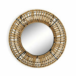 Miroir mural Versa Argos Miroir Rotin Bambou (2 x 30 x 30 cm) Mamm