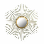 Miroir mural Versa Doré Verre Métal (1,2 x 50 x 50 cm) Mamm