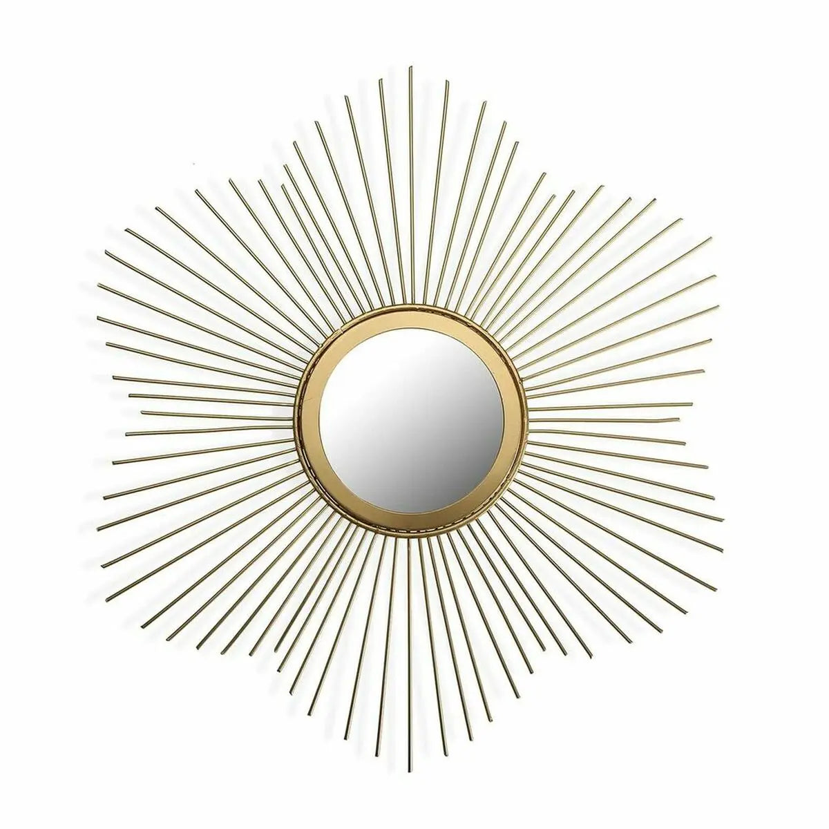 Miroir mural Versa Doré Verre Métal (1,2 x 50 x 50 cm) Mamm