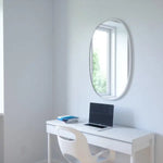 Miroir ovale HUB couleur gris umbra Mamm