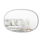Miroir ovale HUB couleur gris umbra Mamm