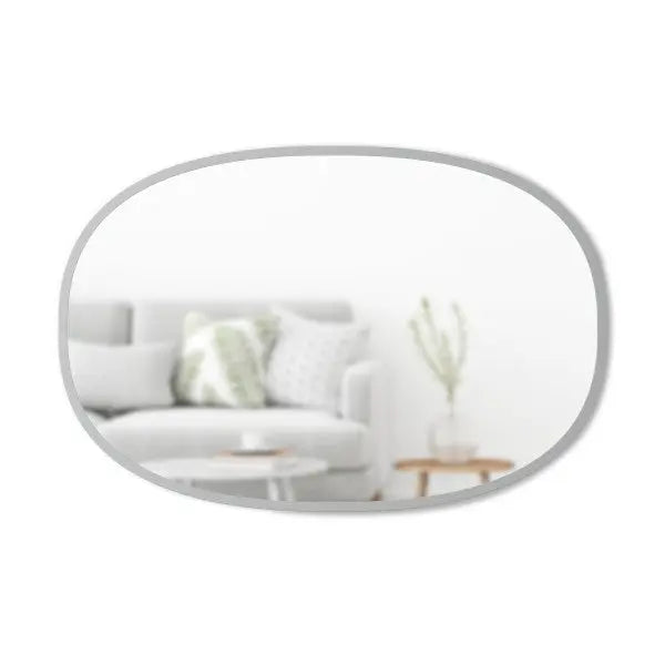 Miroir ovale HUB couleur gris umbra Mamm