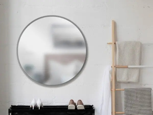 Miroir rond HUB couleur gris umbra Mamm