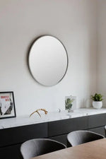 Miroir rond HUB couleur gris umbra Mamm