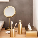 Miroir sur pied Andrea House Doré Métal Rond (5 Pièces) Mamm