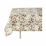 Nappe toile Antitaches Carreaux 140 x 180 cm Beige (6 Unités) Mamm