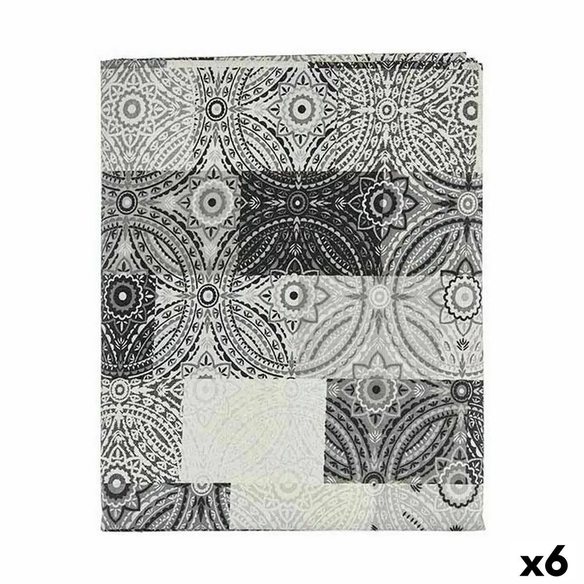Nappe toile Antitaches Carrelage 140 x 180 cm Gris (6 Unités) Mamm