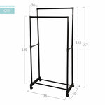Porte-manteau Max Home Acier Plastique 75 x 157 x 40 cm (4 Unités) Bigbuy
