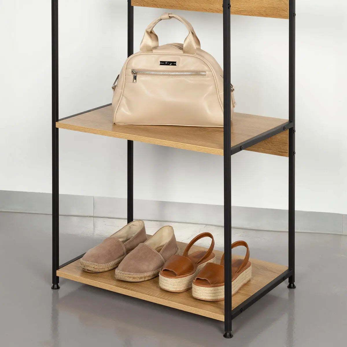 Porte-manteaux avec étagères Max Home Acier Mélamine Contre-plaqué Minimaliste 60 x 175 x 40 cm Bigbuy