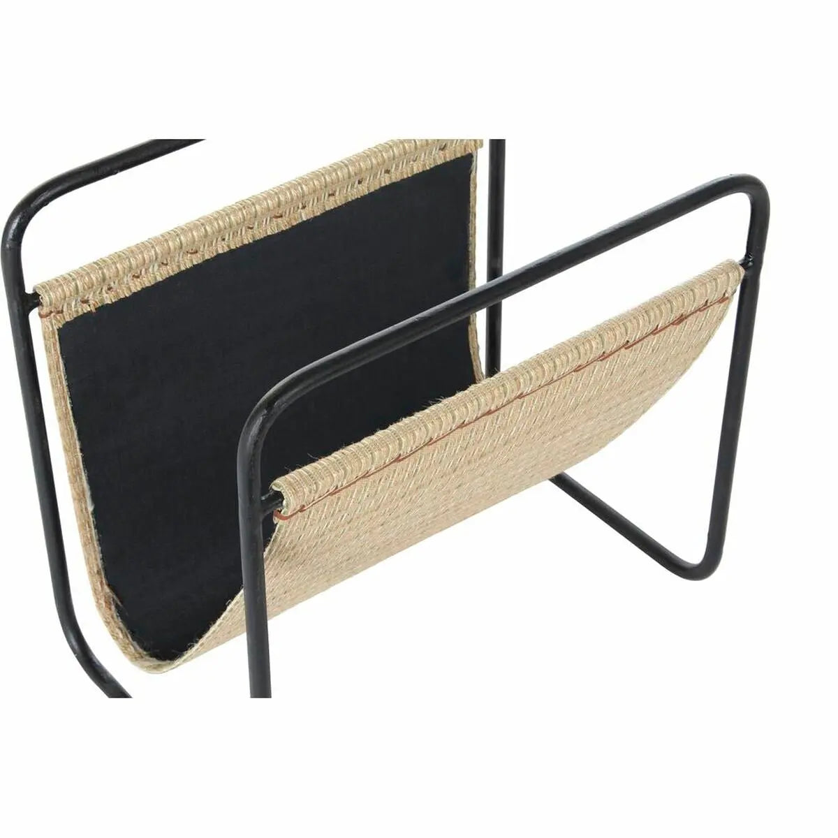 Porte-revues DKD Home Decor 39 x 26 x 36 cm Naturel Noir Métal Mamm