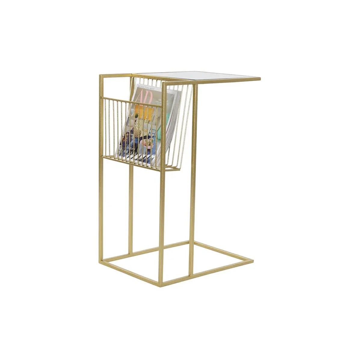 Porte-revues DKD Home Decor Miroir Doré Métal (48 x 35 x 71 cm) Mamm