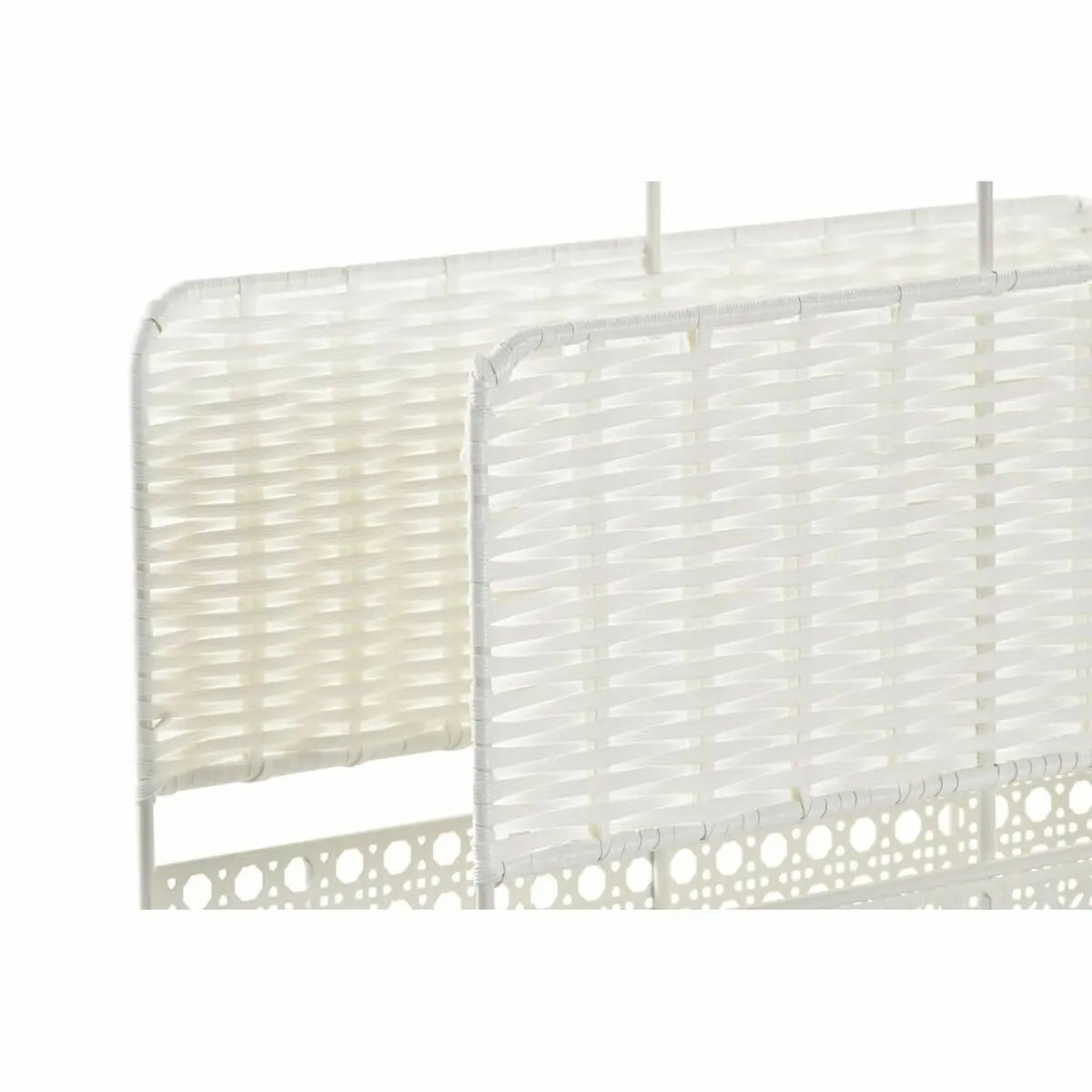 Porte-revues DKD Home Decor Naturel Métal Blanc osier (36,5 x 15 x 41 cm) Mamm