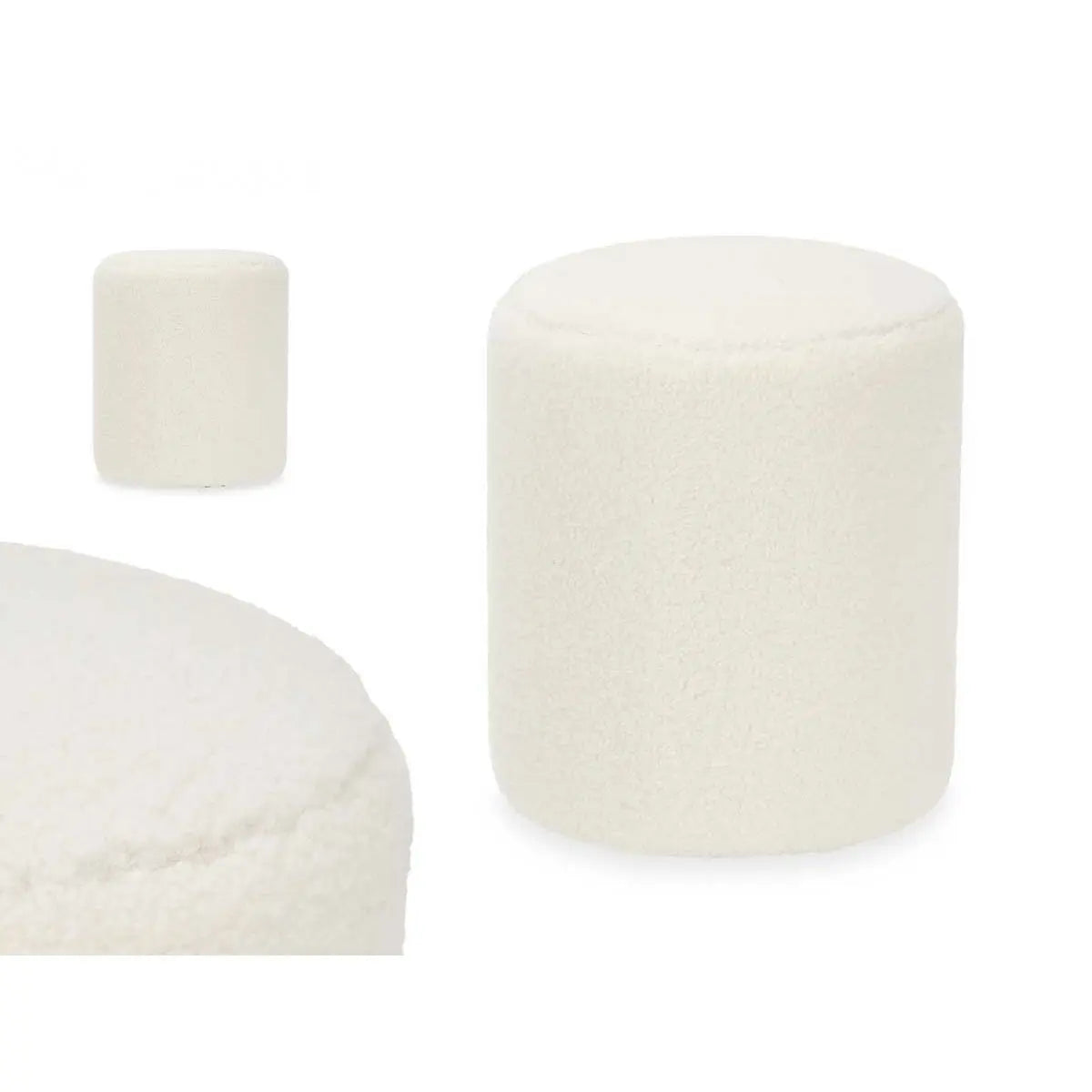 Pouf Blanc 32 x 36 x 32 cm Bigbuy