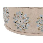 Pouf DKD Home Decor Bleu Beige Bigbuy