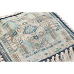 Pouf DKD Home Decor Casablanca Bleu Frange 40 x 40 x 40 cm Bigbuy