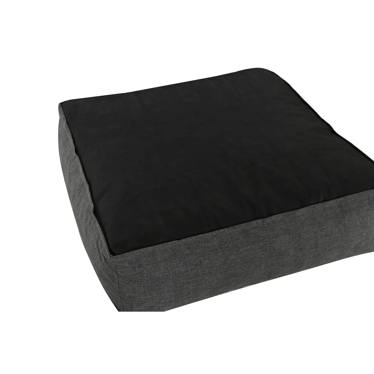 Pouf Home ESPRIT Gris 87 x 87 x 32 cm Bigbuy