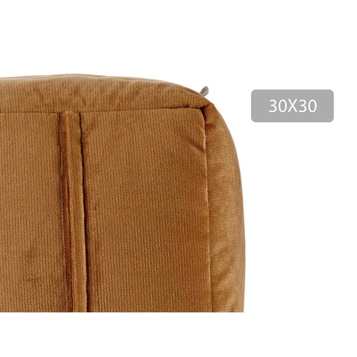 Pouf Velours Beige 30 x 30 x 30 cm (4 Unités) Mamm