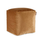 Pouf Velours Beige 30 x 30 x 30 cm (4 Unités) Mamm
