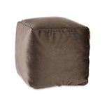 Pouf Velours Gris 30 x 30 x 30 cm (4 Unités) Mamm