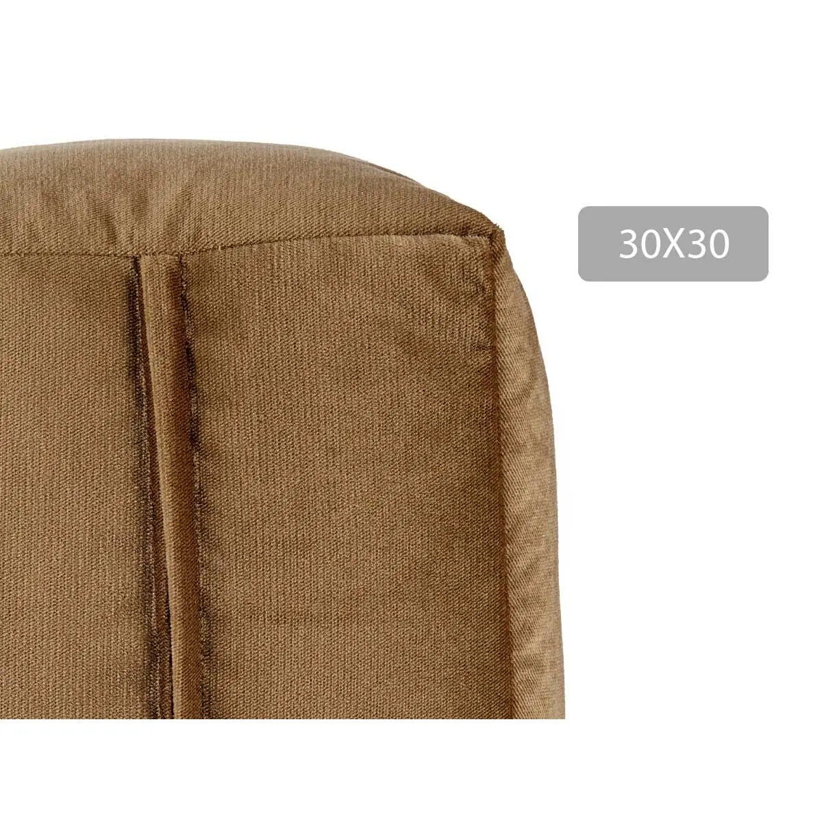Pouf Velours Marron 30 x 30 x 30 cm (4 Unités) Mamm