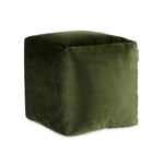 Pouf Velours Vert 30 x 30 x 30 cm (4 Unités) Bigbuy
