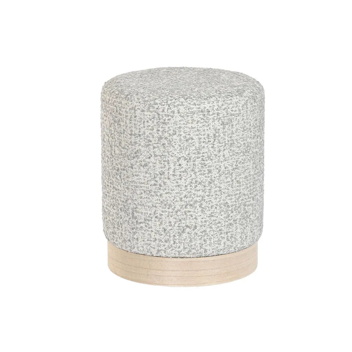 Repose-pied DKD Home Decor 32 x 32 x 38 cm Scandi Gris clair Mamm