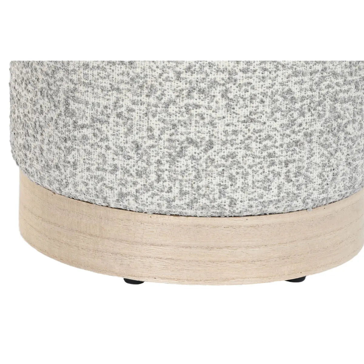Repose-pied DKD Home Decor 32 x 32 x 38 cm Scandi Gris clair Mamm