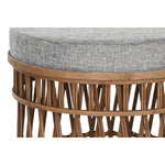 Repose-pied DKD Home Decor 40 x 40 x 48 cm Gris Marron Bambou Tropical Mamm