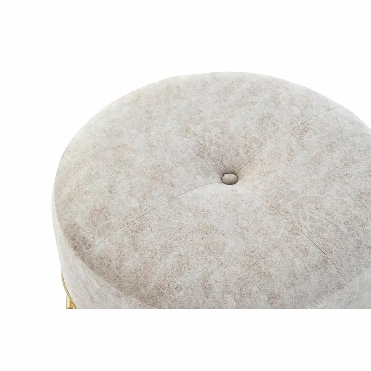 Repose-pied DKD Home Decor 51 x 51 x 44,5 cm Mousse Beige Doré Velours Bois MDF Ethnique 40 % Métal Mamm