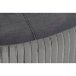 Repose-pied DKD Home Decor 80 x 80 x 38 cm Scandi Gris Bois Velours Gris foncé Velvet Bigbuy