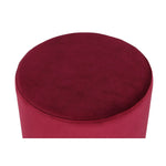 Repose-pied DKD Home Decor Beige Bordeaux Velours 40 x 40 x 42 cm (2 Unités) Mamm